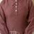Brown cambric cotton embroidery work co-ord set kurta and straight pant for women