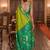 olive color smart soft silk blend designer ethnic partywear saree