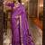 lavender color smart soft silk blend designer ethnic partywear saree