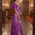 lavender color smart soft silk blend designer ethnic partywear saree