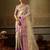 cream color beautiful woven designer partywear saree