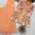 peach color embroidery and sequnce work georgette salwar suit