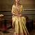 gold color beautiful woven designer partywear saree