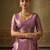 lavender color beautiful woven designer partywear saree