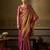 wine color beautiful woven designer partywear saree