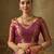 wine color beautiful woven designer partywear saree