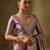 purple color beautiful woven designer partywear saree