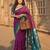 purple color soft silk blend smart designer sophisticated rich looks saree