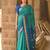 sea green color soft silk blend smart designer sophisticated rich looks saree