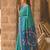 sea green color soft silk blend smart designer sophisticated rich looks saree