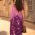 lavender color soft silk blend smart designer sophisticated rich looks saree