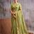 Green color smart  cotton blend fancy woven designer saree
