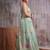 Sea green color smart  cotton blend fancy woven designer saree