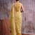 Mustard color smart  cotton blend fancy woven designer saree