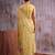 Mustard color smart  cotton blend fancy woven designer saree