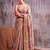 Beige color smart  cotton blend fancy woven designer saree