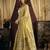yellow color smart silk blend woven designer sophisticated ceremonial saree