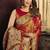 rust color smart silk blend woven designer sophisticated ceremonial saree