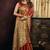 rust color smart silk blend woven designer sophisticated ceremonial saree