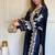 Neavy Blue Color Embroidery Work Satin Kaftan Salwar Suit