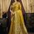 olive color smart silk blend woven designer sophisticated ceremonial saree