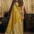 olive color smart silk blend woven designer sophisticated ceremonial saree