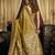 brown color smart silk blend woven designer sophisticated ceremonial saree