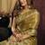 brown color smart silk blend woven designer sophisticated ceremonial saree