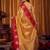 brown color smart and ethnic soft tissue woven designer saree