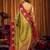 mahendi color smart and ethnic soft tissue woven designer saree