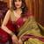 mahendi color smart and ethnic soft tissue woven designer saree