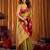 mahendi color smart and ethnic soft tissue woven designer saree