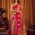 pink color smart and ethnic soft tissue woven designer saree