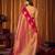 pink color smart and ethnic soft tissue woven designer saree