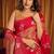 pink color smart and ethnic soft tissue woven designer saree