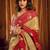 beige color smart and ethnic soft tissue woven designer saree