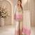 white color embroidery and mirror work georgette salwar suit