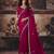 pink color heavy work rich wedding reception fendy satin fabric saree