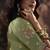 pista color heavy work rich wedding reception fendy satin fabric saree