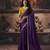 purple color heavy work rich wedding reception fendy satin fabric saree