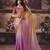 pink color heavy work rich wedding reception fendy satin fabric saree