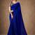 blue color beautiful woven designer tissue fabric saree