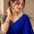 blue color beautiful woven designer tissue fabric saree