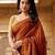 rust color beautiful woven designer tissue fabric saree