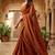 rust color beautiful woven designer tissue fabric saree