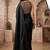 black color beautiful woven designer tissue fabric saree