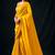 yellow color beautiful woven designer tissue fabric saree