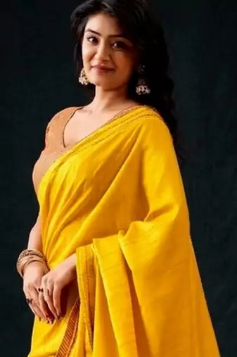 yellow color beautiful woven designer tissue fabric saree