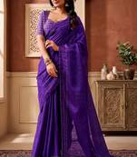 violet color beautiful woven designer tissue fabric saree