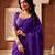 violet color beautiful woven designer tissue fabric saree